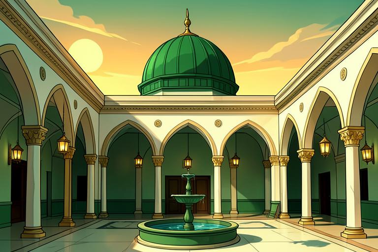 Ilustração do livro O ISLAM UM BREVE GUIA SOBRE O ISLAM CONFORM CONSTA NO ALCORÃO E NA SUNNAH DO PROFETA
