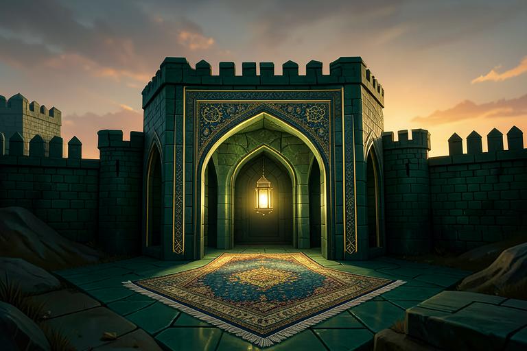 Ilustração do livro Hisn al-Mu’min – La fortaleza del creyente