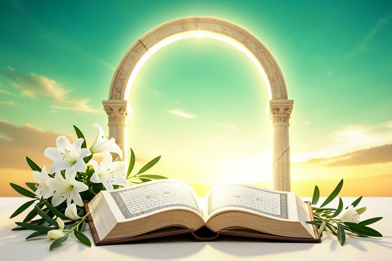 Ilustração do livro Jesus (a paz esteja com ele) No Alcorão