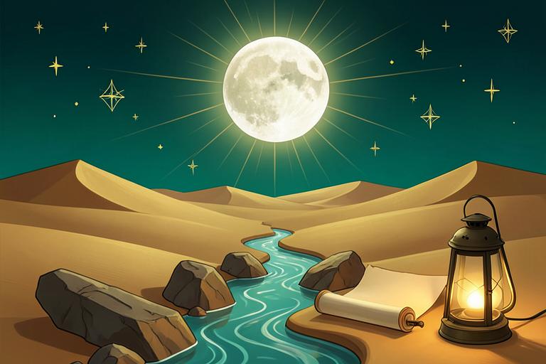 Ilustração do livro Os Milagres de Muhammad
