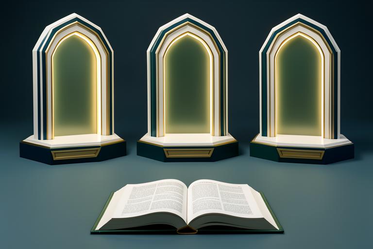 Ilustração do livro Explicação as três importantes questões e as suas evidências, e os quatro princípios da id