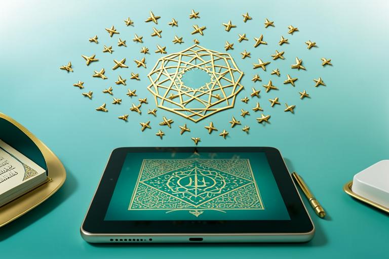 Ilustração do livro 100 tweets sobre Islam